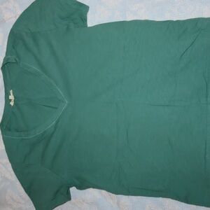 Madewell Green V-Neck Top